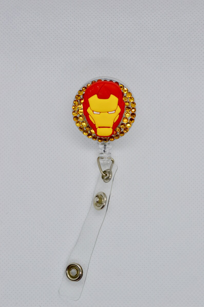 Iron Man Mask Badge Reel