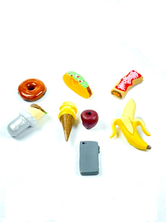 Super Action Stuff Foodie Recooked 1:12 Scale Action Figure Accessories  Miniature Food Dollhouse 6 Scale Tiny Charms Mini Small Jewelry 