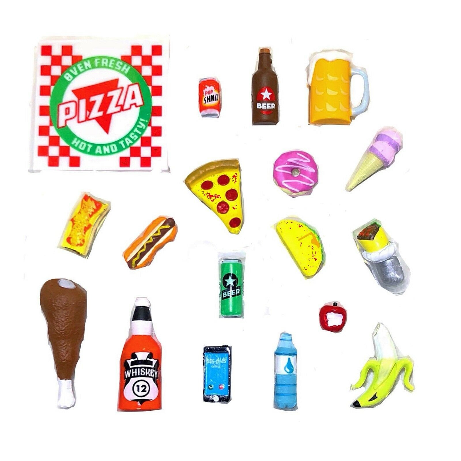 Super Action Stuff Foodie Recooked 1:12 Scale Action Figure Accessories  Miniature Food Dollhouse 6 7 8 Inch Scale 