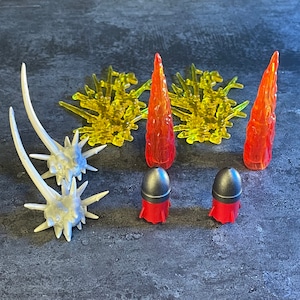 1:12 Super Action Stuff Destruction Effects Fire Electricity Rocket Smoke Pack 6&quot; Figure Accessories Pack Booster Pack
