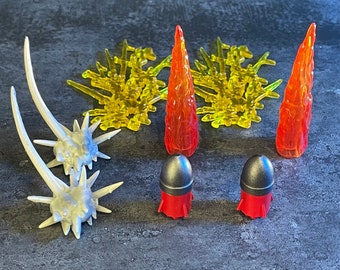 1:12 Super Action Stuff Destruction Effects Fire Electricity Rocket Smoke Pack 6" Figure Accessories Pack Booster Pack
