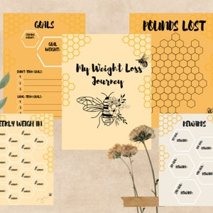 Weight Lost Tracker, Weight Loss Journal, Meal Tracker, Workout Tracker, Weight Measurements, Weight Loss Goals