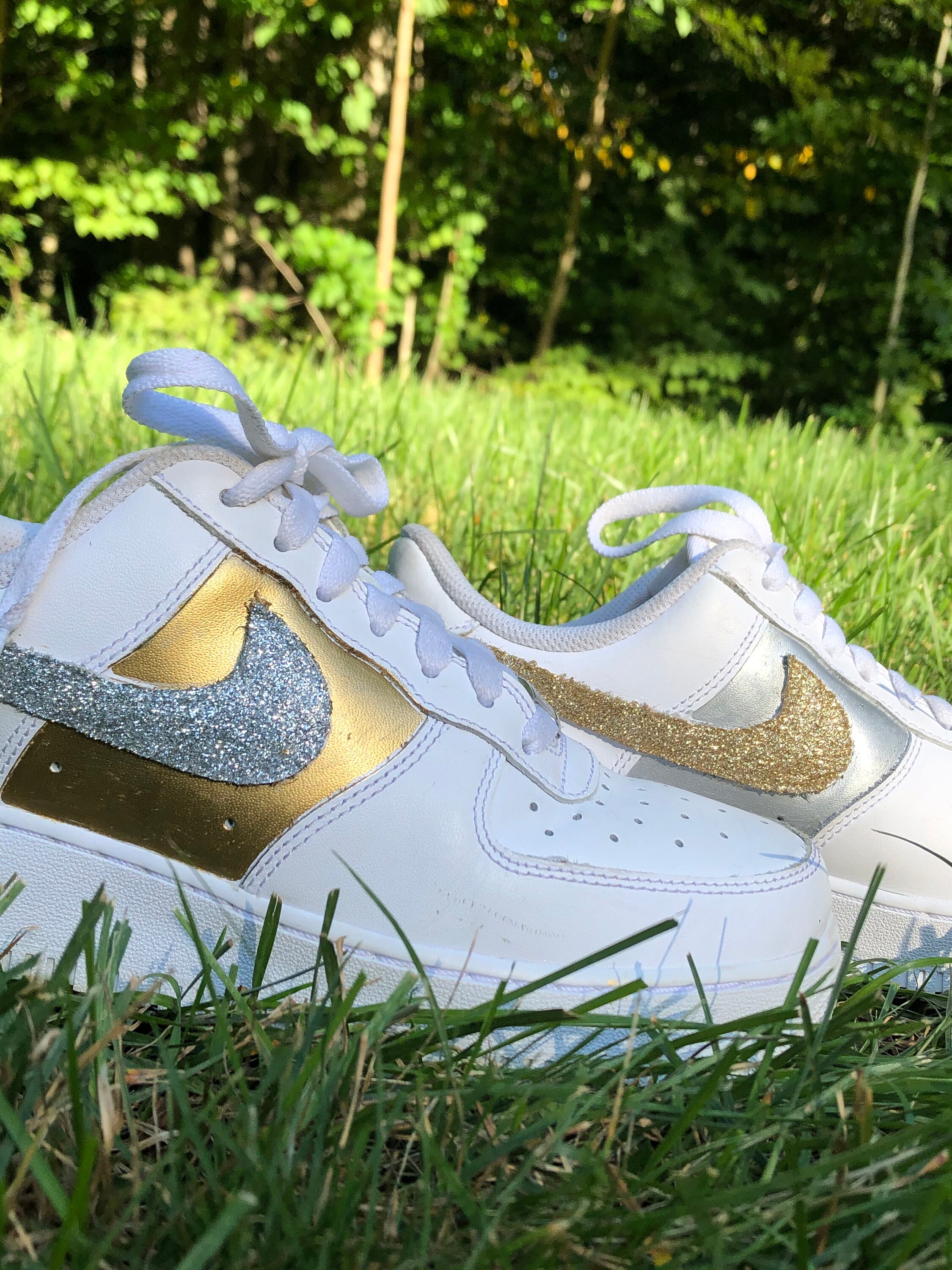 glitter air force 1s