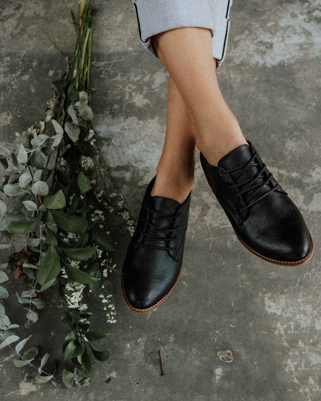 black tie oxford shoes