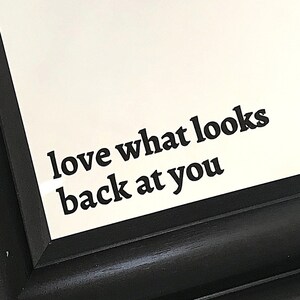 Vinyl Mirror Decal, Self Love Phrase, Mirror Quotes, motivational, mirror motivation, positive affirmation, mirror sticker, love yourself