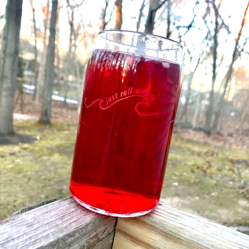 Iced Coffee Glass Can Etched Glass Cold Cup Iced Coffee Cup Etsy