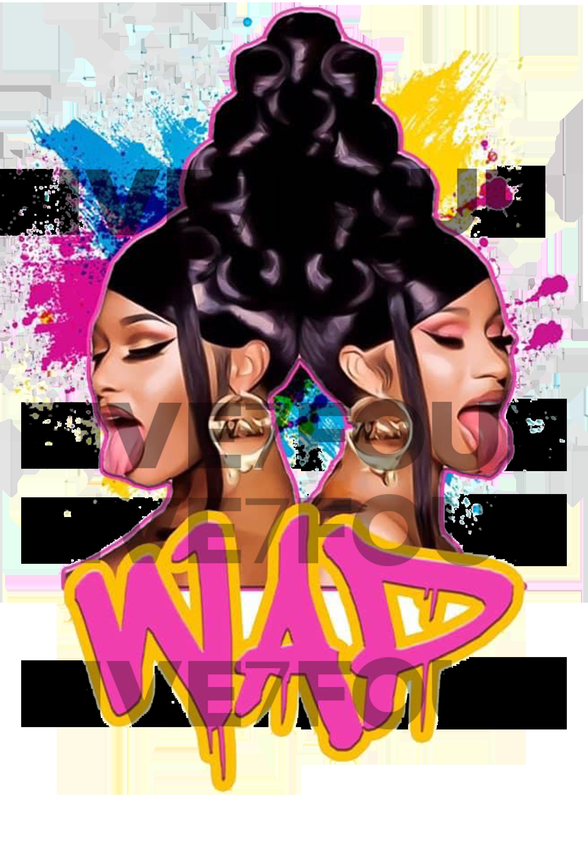Cardi B WAP PNG Etsy