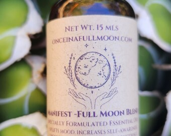 Manifest / Full Moon / Aromatherapy / Therapeutic Grade Active Essential Oil Blend