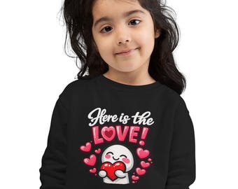 Valentine s Day Toddler Sweatshirt Heart Hug Kids Pullover