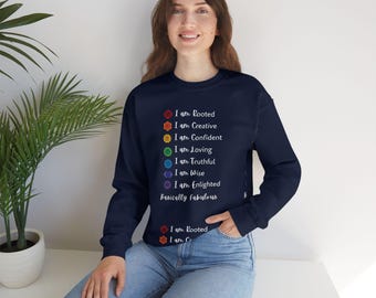 Chakra Alignment Crewneck Sweatshirt - Spiritual Yoga Top