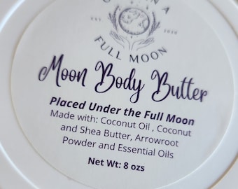 Full Moon Body Butter – Natural Coconut & Shea, Essential Oils