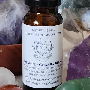 Chakra Essential Oil Blend / All-Natural / 15 mL / 100% Pure / Planet Based  / Aromatherapy / Therapeutic Grade