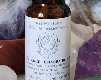 Chakra Essential Oil Blend / All-Natural / 15 mL / 100% Pure / Planet Based  / Aromatherapy / Therapeutic Grade