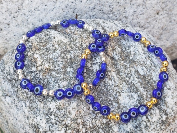 Evil Eye Bracelet (glass beads)