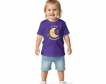 Little Moonbeam Moon Stars Toddler Tee
