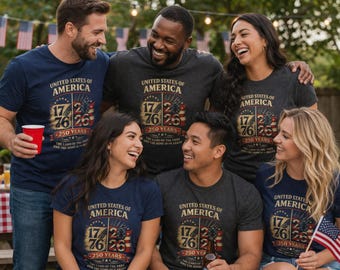 USA 250 Years Anniversary T-Shirt  Patriotic Independence Day Tee