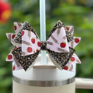 Back to School Tumbler Bow