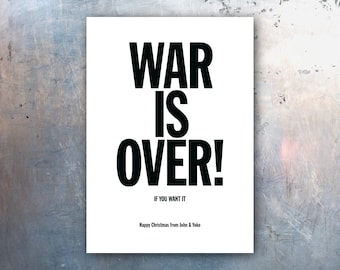 War Is Over Poster 1970s Wall Art War Is Over Print Peace Poster Bedroom Wall Art Print 70s Wall Art Anti War Poster Propaganda Poster