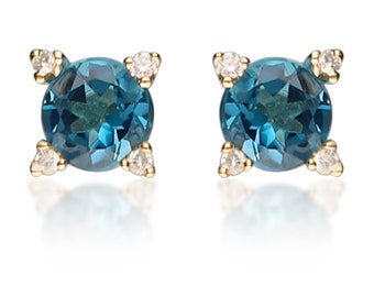 London Blue Topaz Earrings | Etsy London Blue Topaz Earrings | Etsy