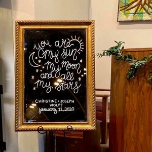 Handwritten Wedding Sign