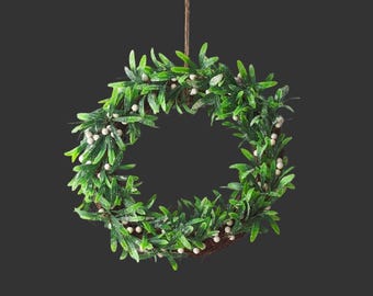 ヤドリギのパーソナライズされたクリスマスリース - Etsy 日本