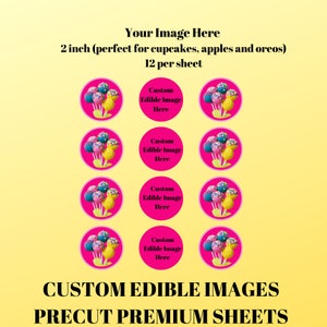 Custom Edible Images, Precut Images, Personalized Edible Images, Sugar Sheets, Edible Sheets