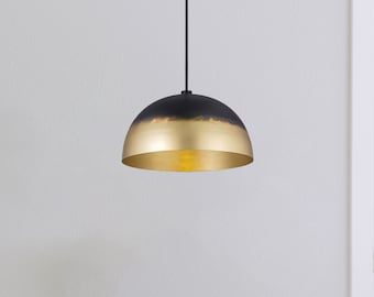 Schwarz und Gold Pendelleuchte für Kücheninsel Hängelampe, Leuchte