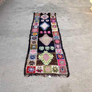 Authentic runner rug ,Long runner rug,Berber runner rug, boujaad runner image 9