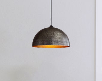 Black hammered Brass pendant light for kitchen island hanging lamp ,light fixture