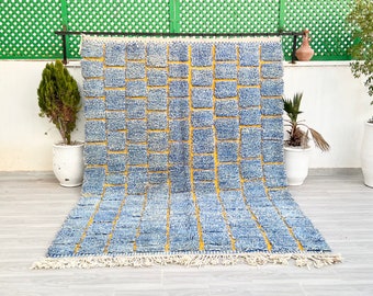 Beni ourain rug,Authentic Moroccan rug, handwoven rug, wool rug