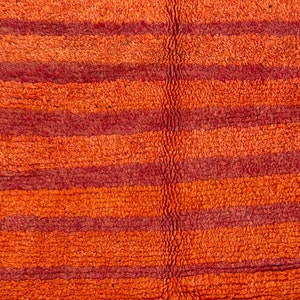 Moroccan Rug, Orange Rug, Abstract rug , Berber Rug, vintage rug image 7