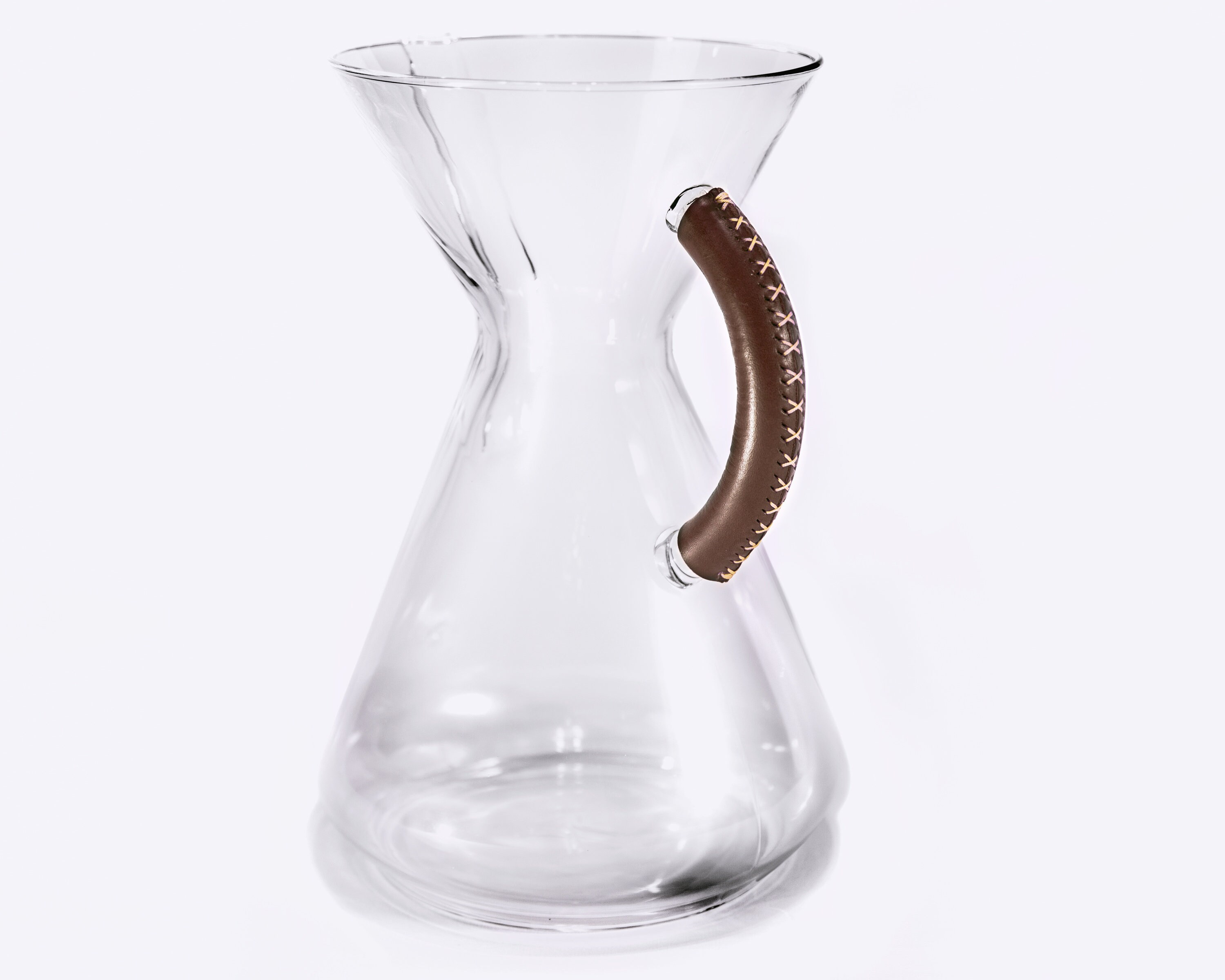 Chemex 10 Cup Glass Coffeemaker With Custom Leather Wrapped Etsy