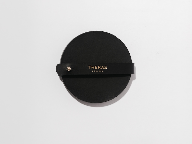 Theras Ateliers Leather Coaster