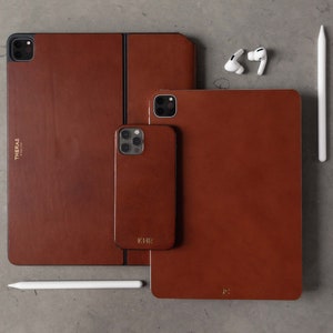 Italian Leather Skin for iPad Pro 11, Personalized, iPad Pro 11 Decal, Made to Order, Made in the US, iPad Leather Decal, 3M