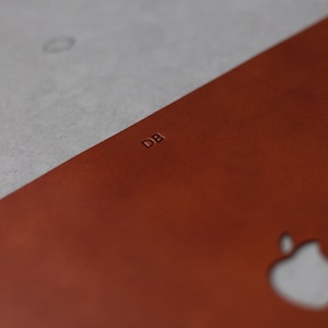 MacBook Pro 16 « 2021 Peau en cuir italien pour l’avant et l’arrière avec découpe du logo Apple, personnalisé, décalcomanie en cuir pour ordinateur portable, 3M, coupe de précision