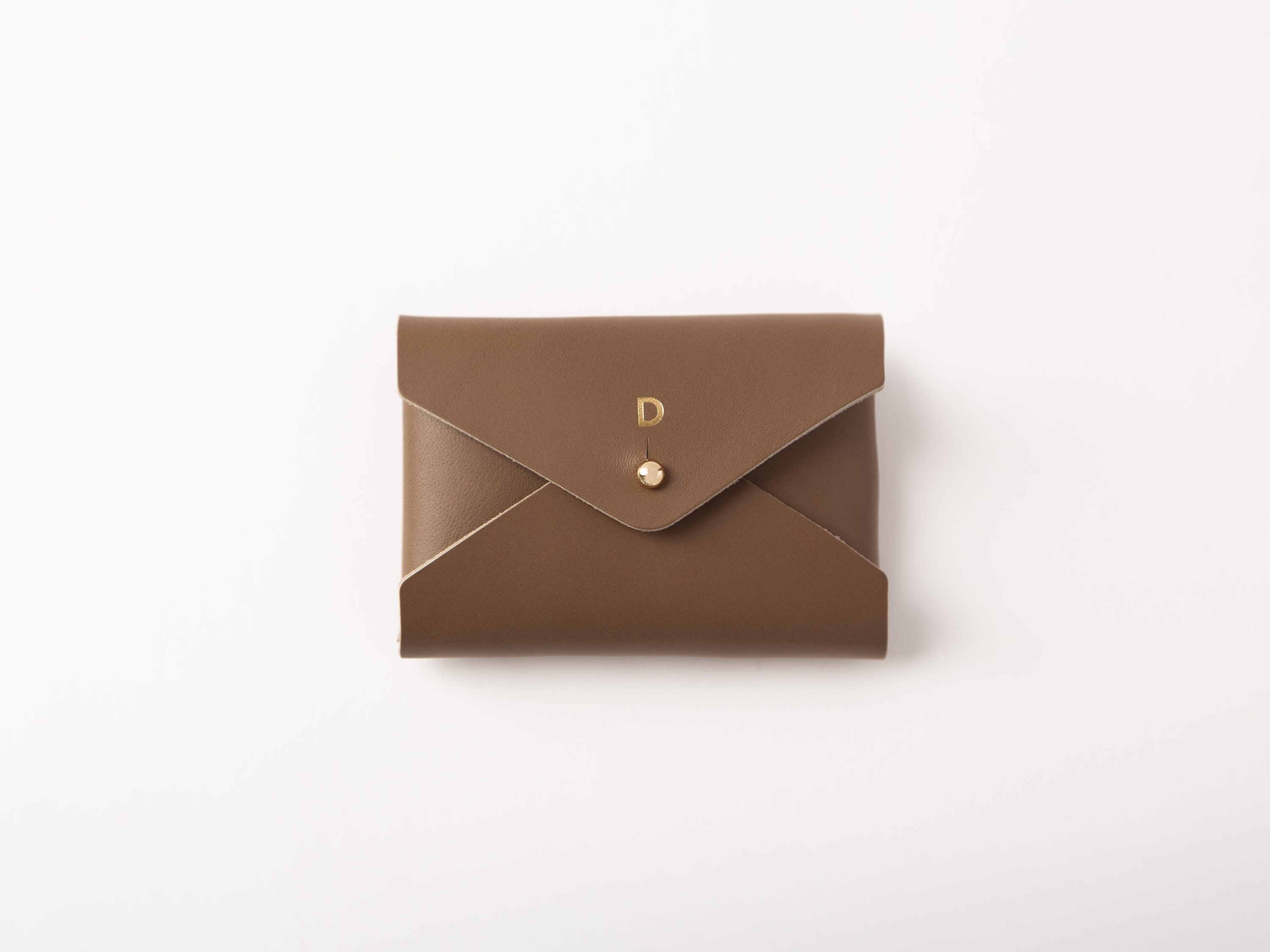 Leather Card Wallet, Full Grain Vegetable Tanned Italian