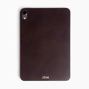 Rich Brown Italian Leather Skin for iPad Mini 6, NEW 2021 iPad Mini, Personalized, 8 colors, Made in the US, iPad Leather Decal, 3M image 4