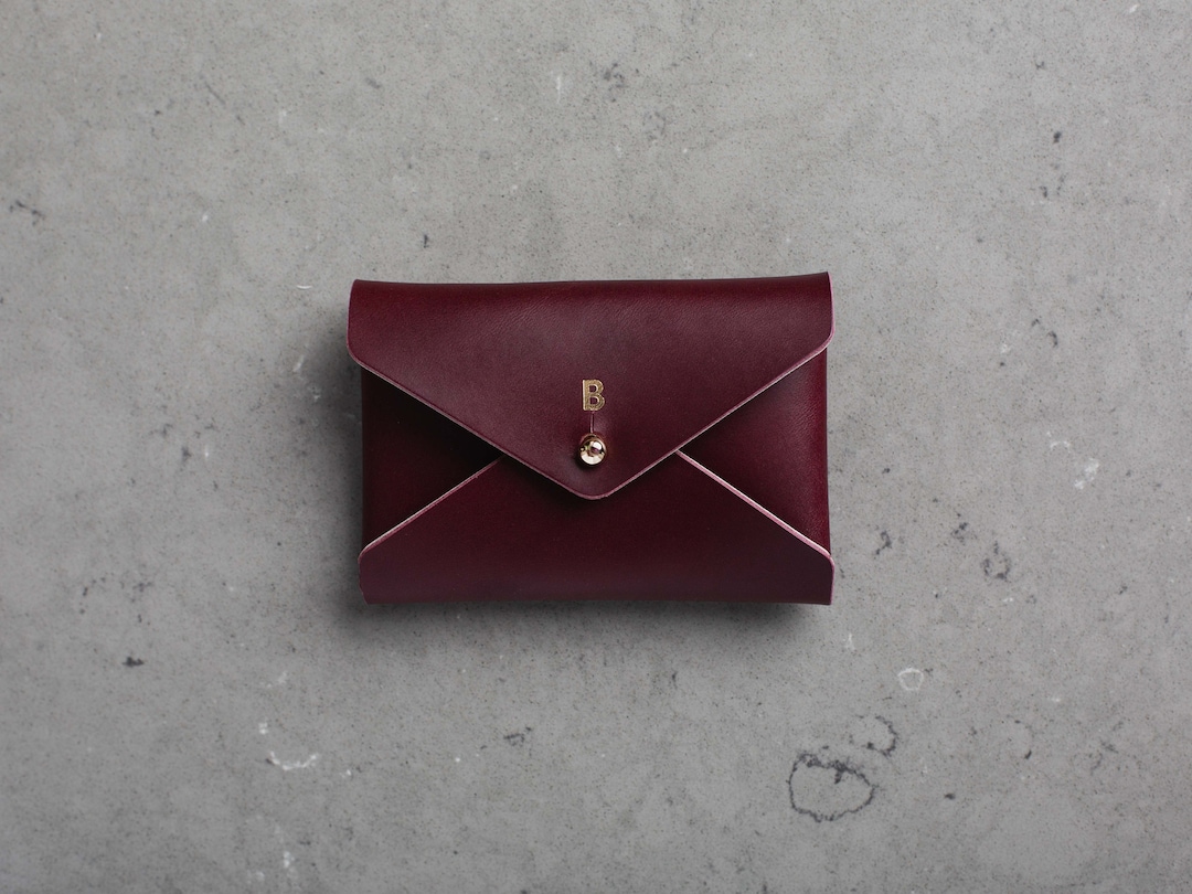 Front-Weave Leather Cardholder