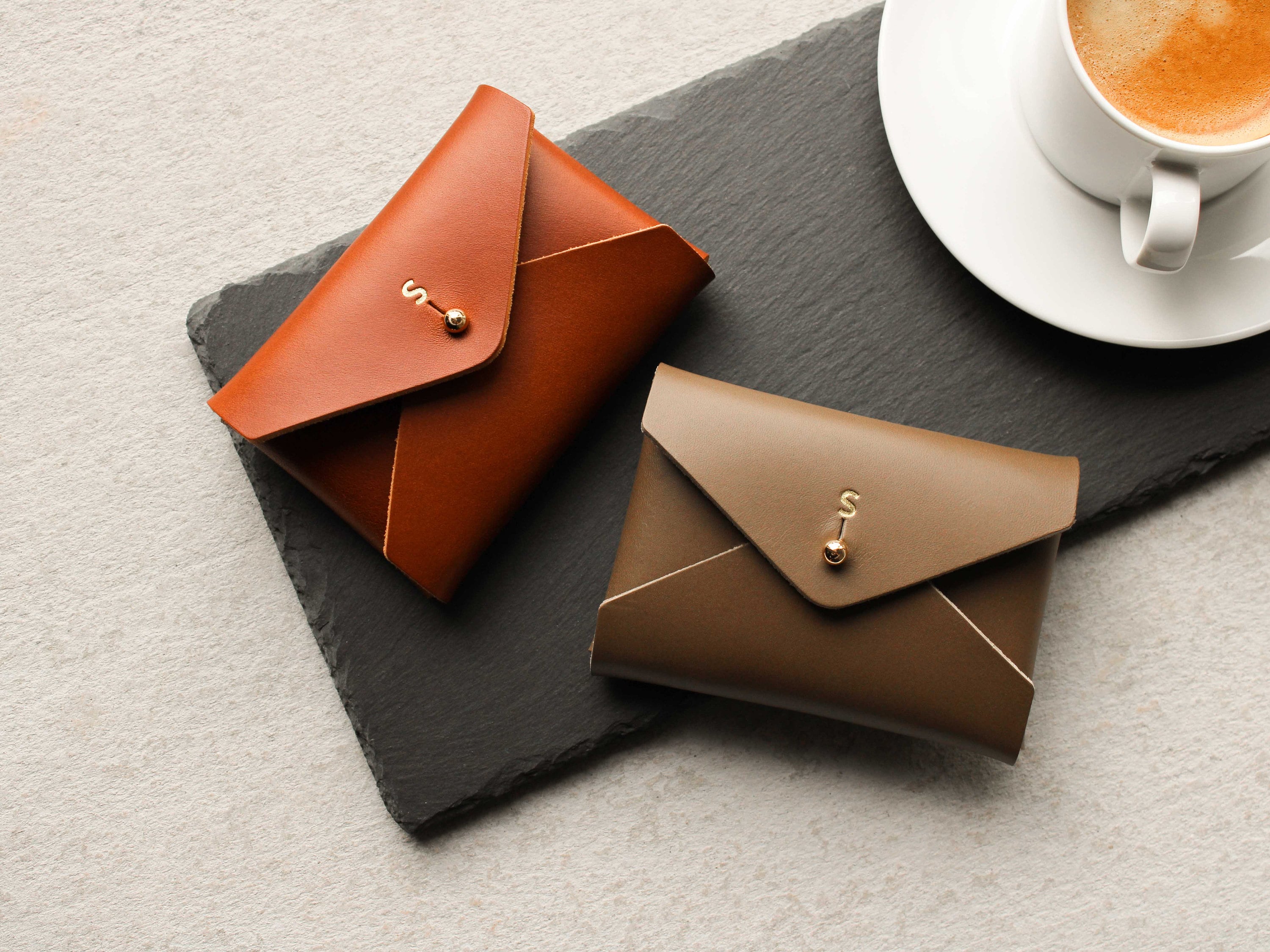 Leather Card Wallet, Full Grain Vegetable Tanned Italian Leather, Unlined  Raw Interior, Business Card Holder, Personalized, USA, Chestnut - Etsy  Canada