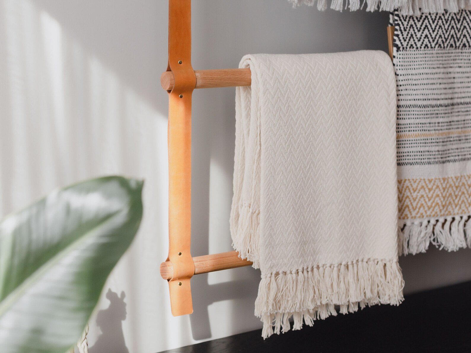 Large Custom Hanging Blanket Ladder Wall Mount or Ceiling Etsy