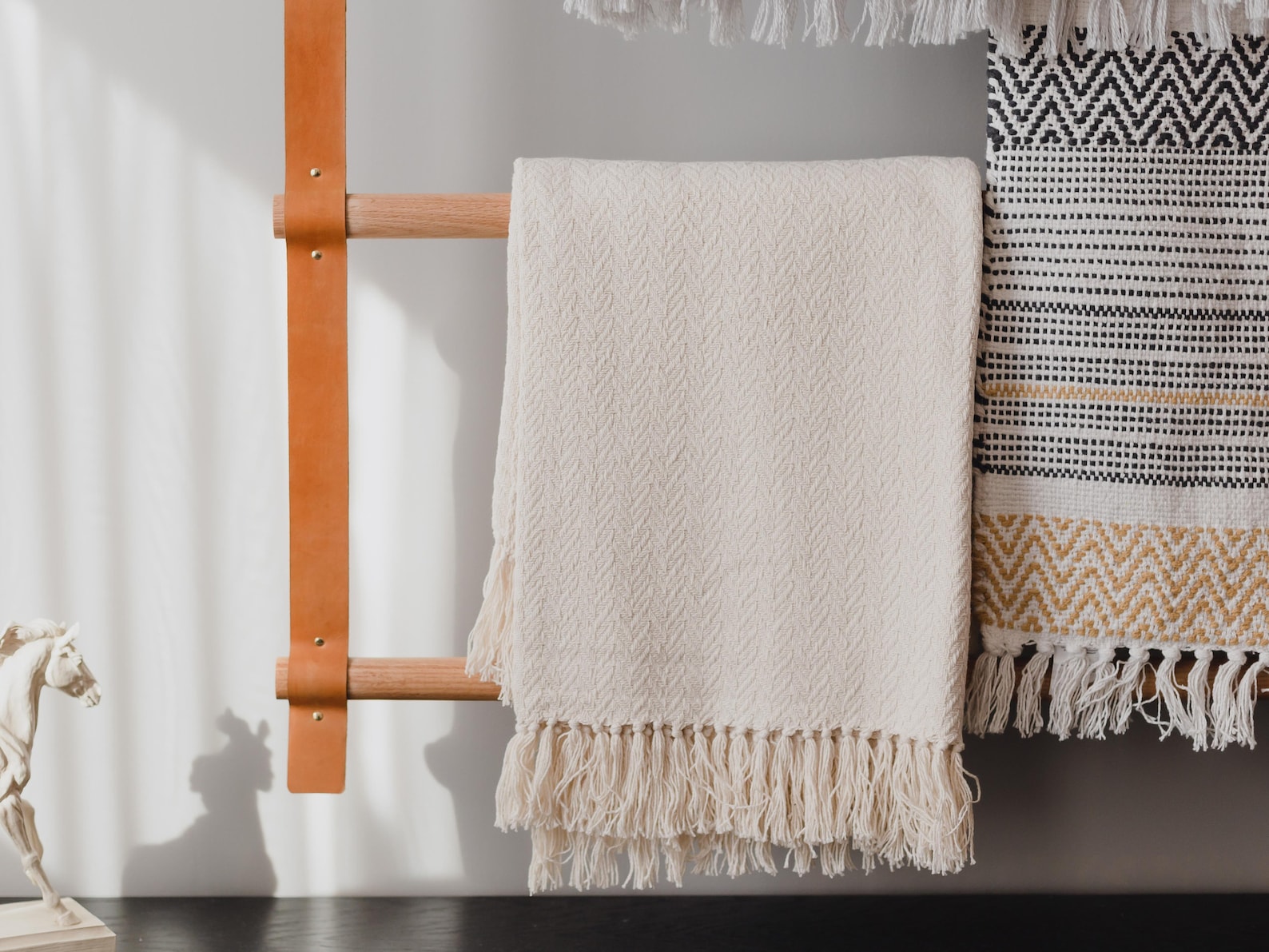 Large Custom Hanging Blanket Ladder Wall Mount or Ceiling Etsy