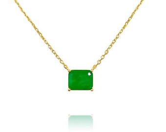 Emerald Necklace - Etsy