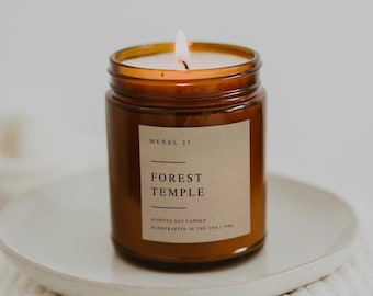Forest Temple Candle | breath of the wild gift cozy gaming legend of zelda gamer fandom video game scented soy candle | Menel 27