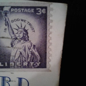 Five 5 Unused US Postage Stamps Statue of Liberty 3c // 3 Cent