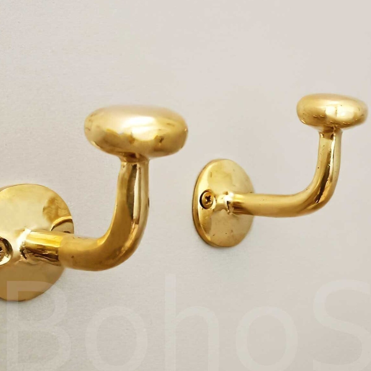 Unlacquered Brass Wall Hooks Set, Bathroom Hooks, Rustic Towel Hook, Vintage Decor, Bathroom Organizer, Brass Hooks - Etsy