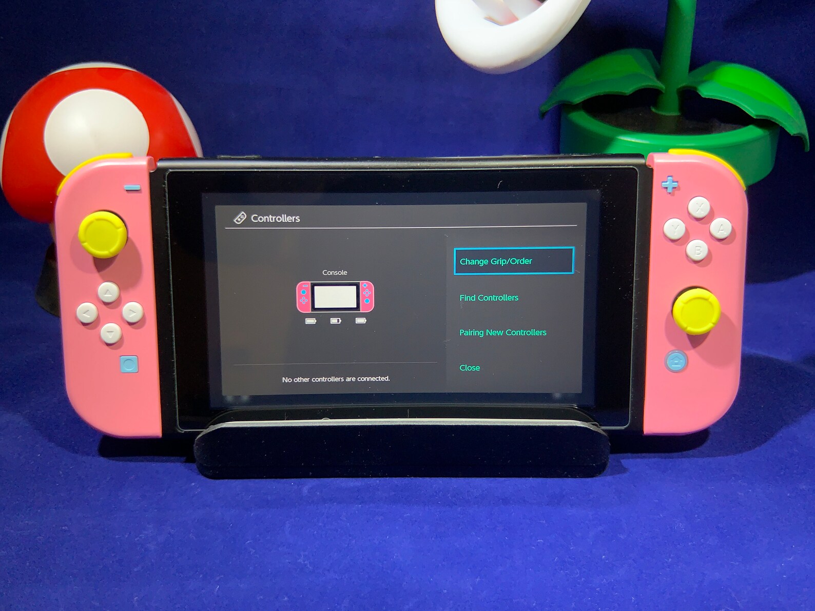 Nintendo Switch Princess Peach Themed Joycons refurbished Etsy