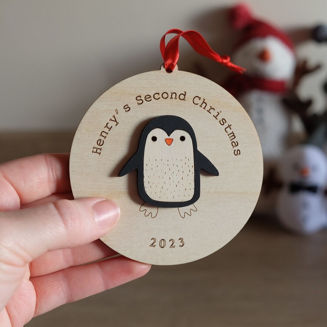 Personalised Baby's Second Christmas Ornament Baby's Etsy