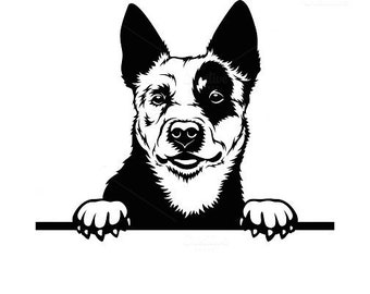 Peeking Dachshund Dog Vinyl Decal Sticker for Car Van 4x4 Window Bumper Black 