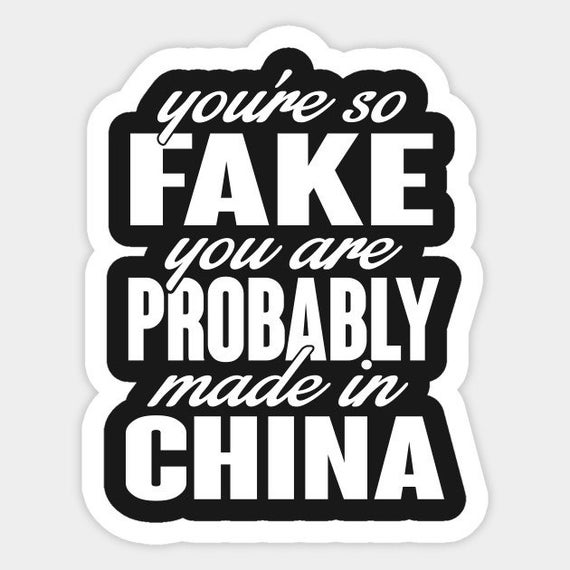 You're So Fake You Are Probably Made In China Funny Car | Etsy