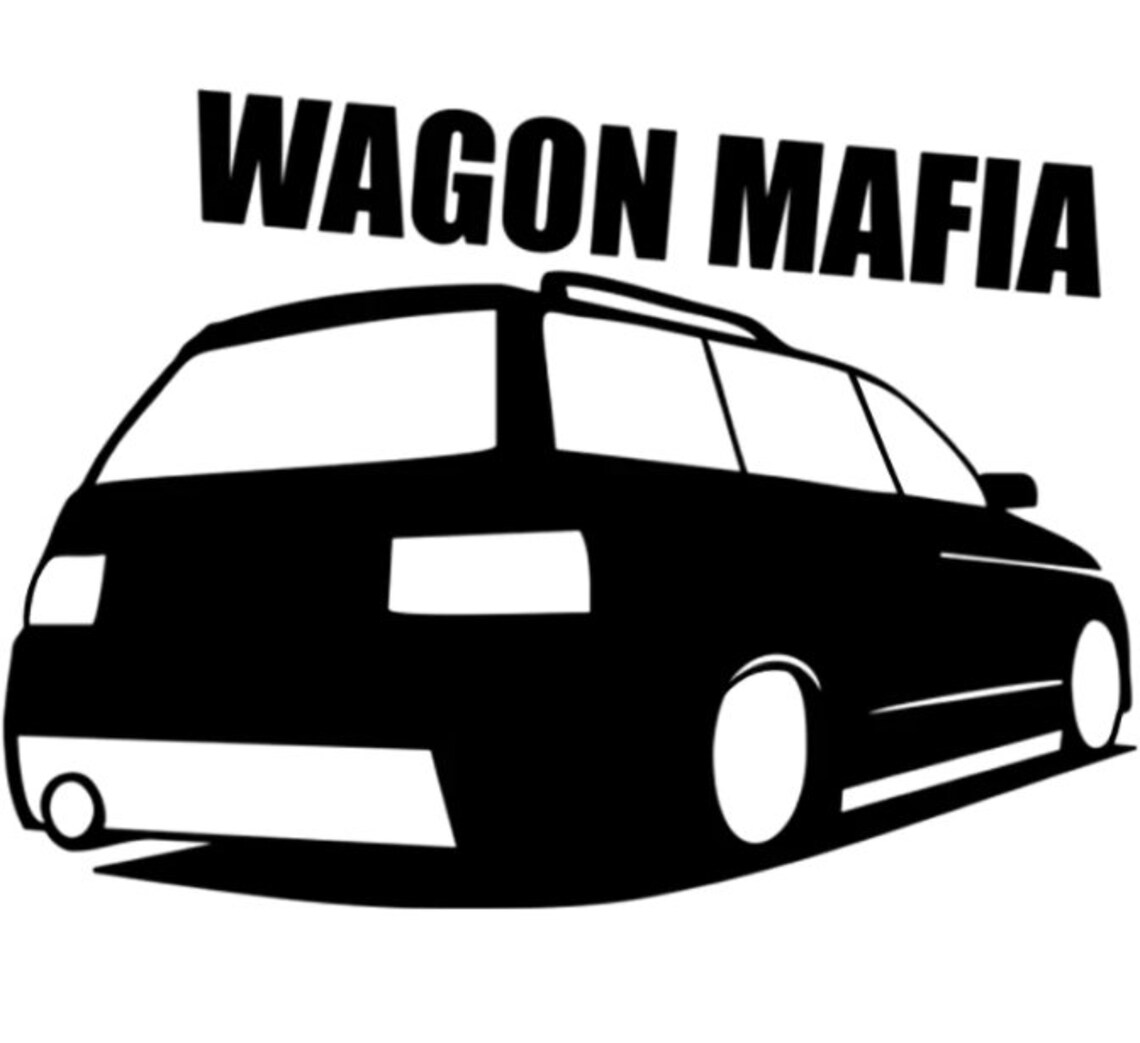 Wagon Mafia Car Van Caravan Windows Bumper Vinyl Decal | Etsy
